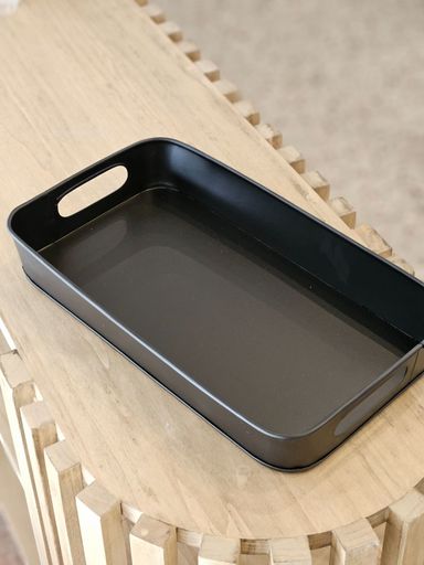 [AB477] BANDEJA RECTANGULAR METALICA NEGRA GRANDE - eCommerce 2
