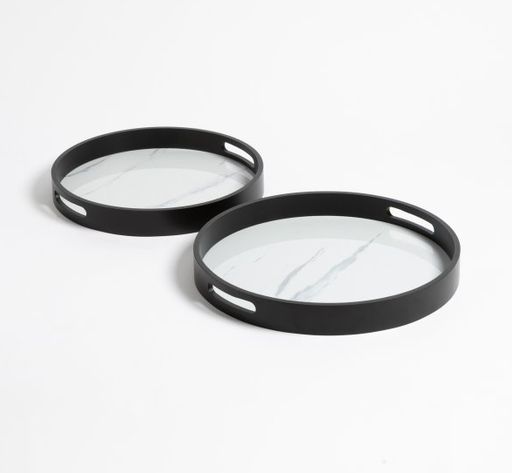 [AAD455] BANDEJA REDONDA LAMINADO SIMIL MARMOL CHICA - eCommerce 3