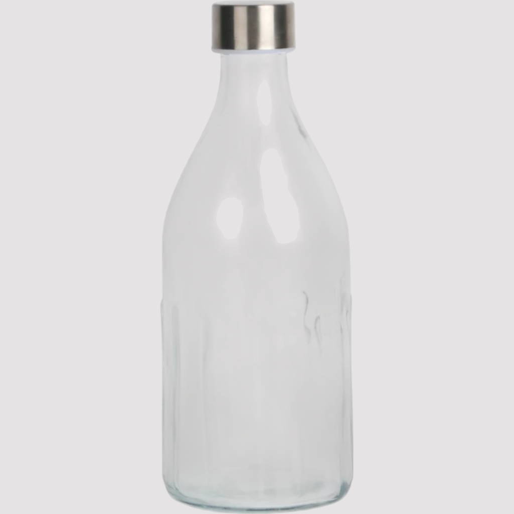 [AAE456] BOTELLA DE VIDRIO REDONDA ACANALADA - eCommerce 3