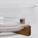 [AAG224] BOWL DE VIDRIO CON BASE DE ACACIA GRANDE 12X28 CM - eCommerce 4