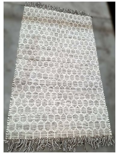 [AAD317] ALFOMBRA BEIGE/BLANCO LANA 150X240 - eCommerce 2