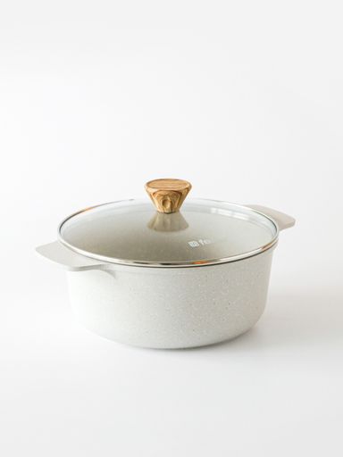 [AAC988] CACEROLA ANTIADHERENTE ESSENTIAL CREMA 24CM - eCommerce 4