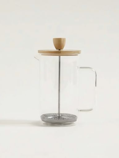 [AAC874] CAFETERA CON EMBOLO TAPA BAMBOO 600 ML - eCommerce 3