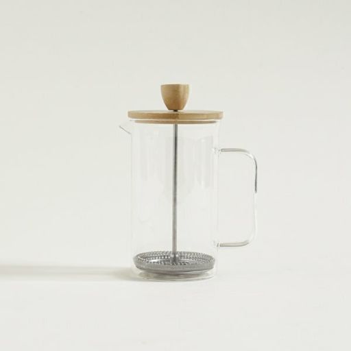 [AAC874] CAFETERA CON EMBOLO TAPA BAMBOO 600 ML - eCommerce 4