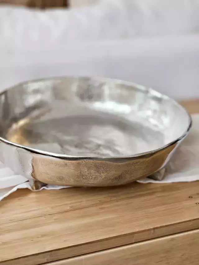 [AAD551] CENTRO DE MESA CUENCO ALUMINIO 23CM - eCommerce 2