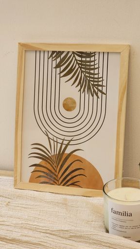 [AAB986.1] CUADRO NATURALEZA 20X30 Hoja en Maceta - eCommerce 5