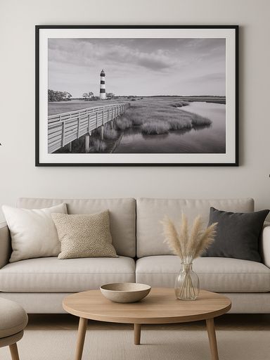 [AAF566.4] CUADRO PLAYA MARCO NEGRO 100X70 CM Playa 5 - eCommerce 3