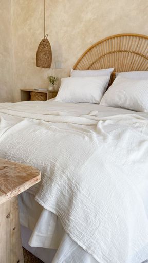 [AAA789.0] CUBRECAMA TUSSOR OFF WHITE KING - eCommerce 2