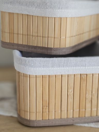 [AAH470] Caja Bamboo Con Tela Mediana - eCommerce 4