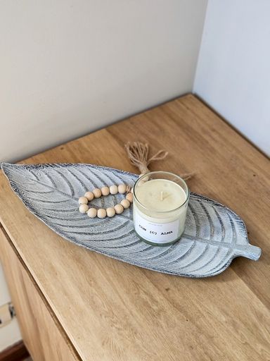 [AAE502.0] Centro de mesa de mdf hoja 45 cm blanco - eCommerce 3