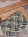 [AAC576.0] ALFOMBRA FIBRA DE COCO TRENZA Trenza Negro/Yute - eCommerce 2