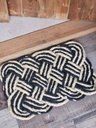 [AAC576.0] ALFOMBRA FIBRA DE COCO TRENZA Trenza Negro/Yute - eCommerce 4