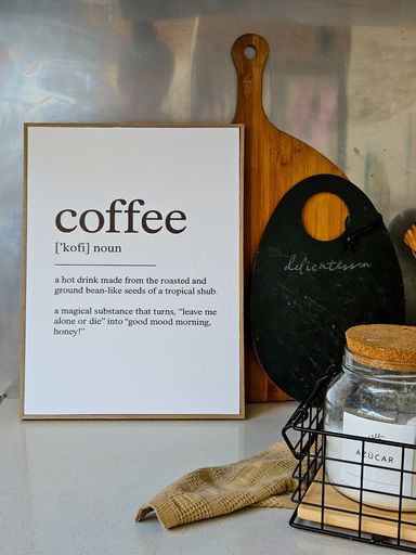[AAH173] Cuadro Coffee Diccionario 30x40 cm - eCommerce 3