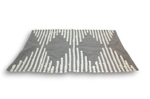 [AAG108] ALFOMBRA GRIS CON TRAMADO BLANCO 50X80 - eCommerce 3