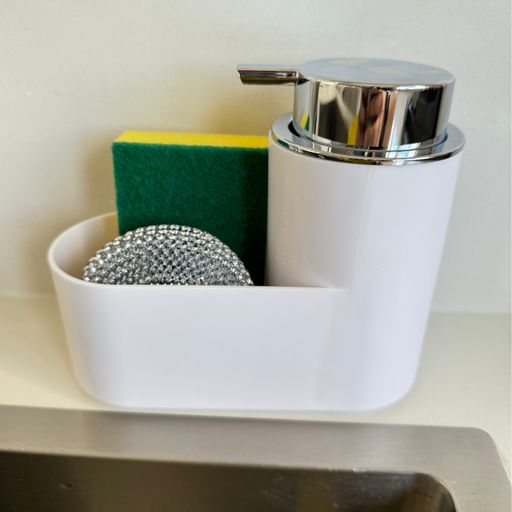 [AAF470] DISPENSER COCINA BLANCO CON ESPONJA Y VIRULANA - eCommerce 4