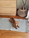 [AAG110] ALFOMBRA GRIS TRAMA ROMBO BLANCO 50X80 - eCommerce 5