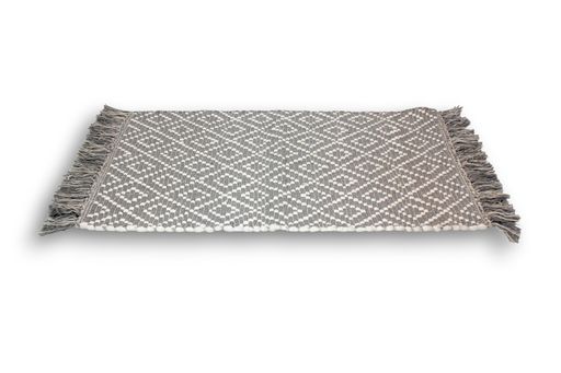 [AAG110] ALFOMBRA GRIS TRAMA ROMBO BLANCO 50X80 - eCommerce 6