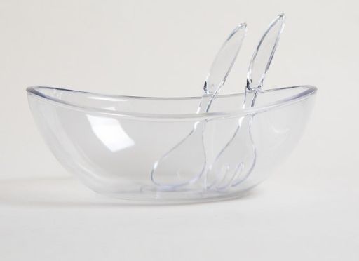 [AAB159.0] ENSALADERA CON CUBIERTOS GLAS TRANSPARENTE - eCommerce 4