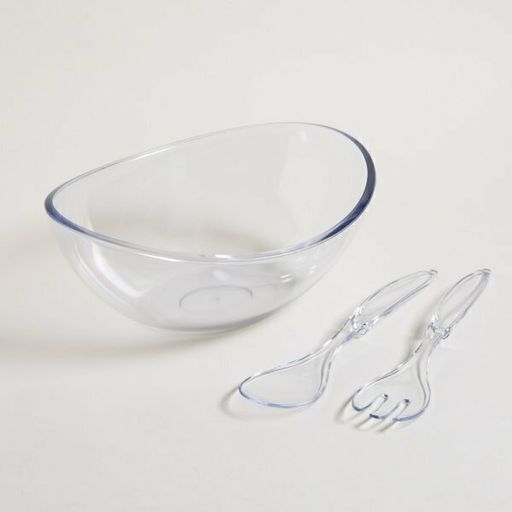 [AAB159.0] ENSALADERA CON CUBIERTOS GLAS TRANSPARENTE - eCommerce 5