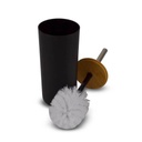 [AAD823] ESCOBILLA CILÍNDRICA NEGRA LISA CON TAPA DE BAMBOO - eCommerce 2