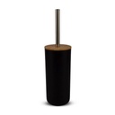 [AAD823] ESCOBILLA CILÍNDRICA NEGRA LISA CON TAPA DE BAMBOO - eCommerce 3