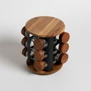[AAG376] ESPECIERO REDONDO GIRATORIO X12 FRASCOS 21X18 CM - eCommerce 5