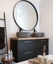 [AAB815.0] ESPEJO CIRCULAR BORDE ANCHO X70 NEGRO - eCommerce 2