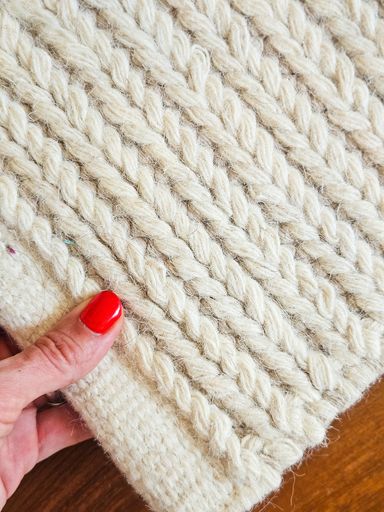 [AAF038] ALFOMBRA LANA Y ALGODON TRAMADO TEJIDO NATURAL 160X230 CM - eCommerce 3