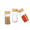 [AAG035] Especiero de vidrio con tapa bamboo 4x10 - eCommerce 4