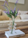 [AAF505] FLORERO CONICO CON DOBLE ANILLO TRANSPARENTE 10X19 CM - eCommerce 3