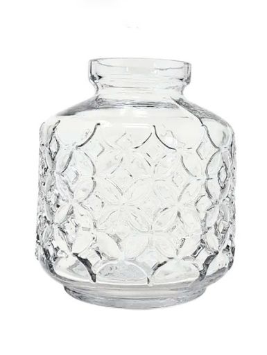 [AAC646.0] FLORERO DE VIDRIO DE 15CM LABRADO TRANSPARENTE - eCommerce 3