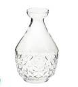 [AAE096] FLORERO DE VIDRIO LABRADO TRANSPARENTE DE 22CM - eCommerce 2