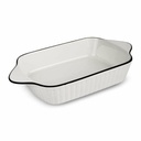 [AAD828] FUENTE RECTANGULAR BLANCA RAYADA CON BORDE NEGRO - eCommerce 2