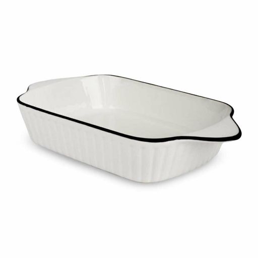 [AAD828] FUENTE RECTANGULAR BLANCA RAYADA CON BORDE NEGRO - eCommerce 3