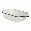 [AAD828] FUENTE RECTANGULAR BLANCA RAYADA CON BORDE NEGRO - eCommerce 3
