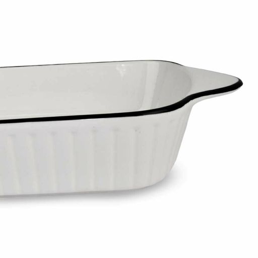 [AAD828] FUENTE RECTANGULAR BLANCA RAYADA CON BORDE NEGRO - eCommerce 4