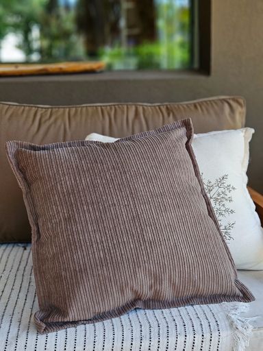 [AAF199] FUNDA DE ALMOHADON PANA RAYADA 50X50 - VISON - eCommerce 3