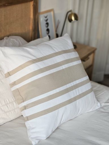 [AAD559] FUNDA DE ALMOHADON SANTURCE TUSSOR BEIGE-ÓPTICO 60X60 - eCommerce 2