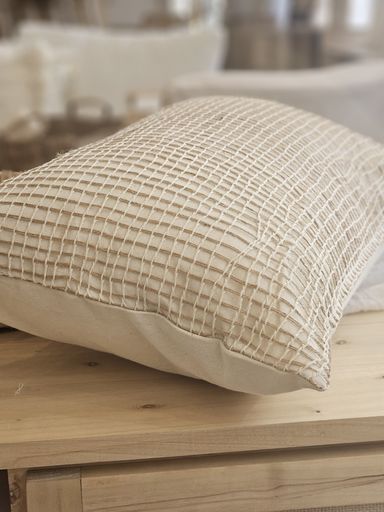 [AAD560] FUNDA DE ALMOHADON TUSSOR YUTE RED NATURAL 60X40 - eCommerce 2