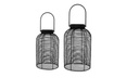 [AAH515] Fanal solar rattan Praga Negro Small - eCommerce 5