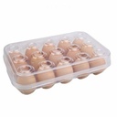 [AAD805] HUEVERA PARA 15 HUEVOS CON TAPA DE PLÁSTICO TRANSPARENTE - eCommerce 3