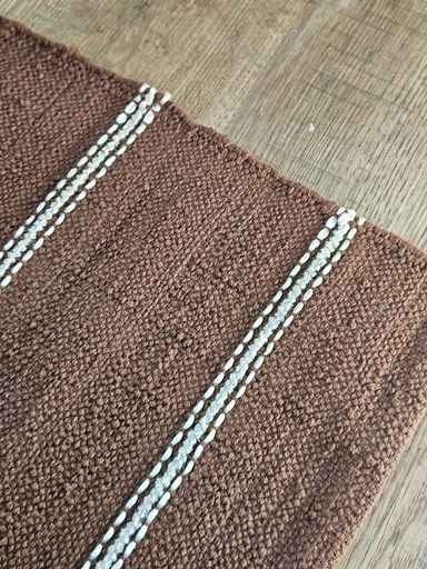 [AAF624] ALFOMBRA MARRON PESPUNTES 180X180 - eCommerce 3