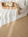 [AAD743] ALFOMBRA MILAN BLANCO Y CAMEL 120X180CM - eCommerce 2