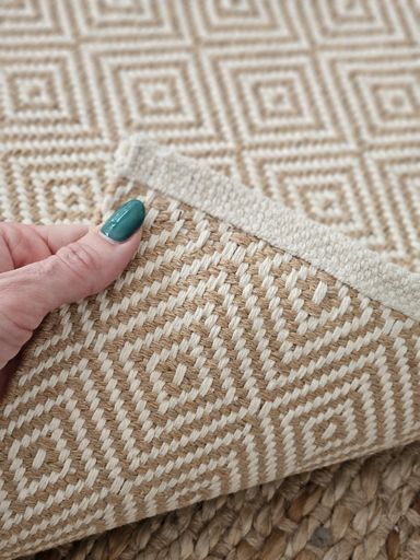 [AAD743] ALFOMBRA MILAN BLANCO Y CAMEL 120X180CM - eCommerce 4