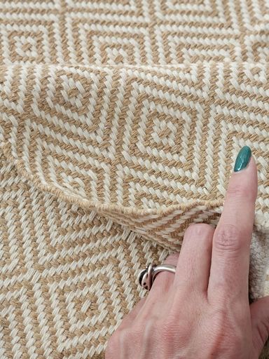 [AAD743] ALFOMBRA MILAN BLANCO Y CAMEL 120X180CM - eCommerce 5