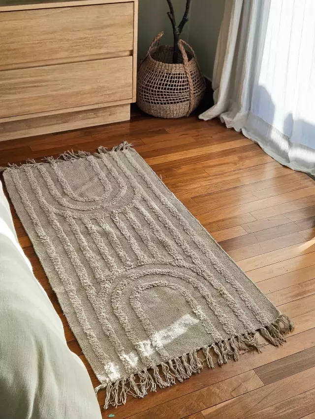 [AAG148] ALFOMBRA NATURAL CON PELO LARGO EN ARCO 50X80 CM - eCommerce 3