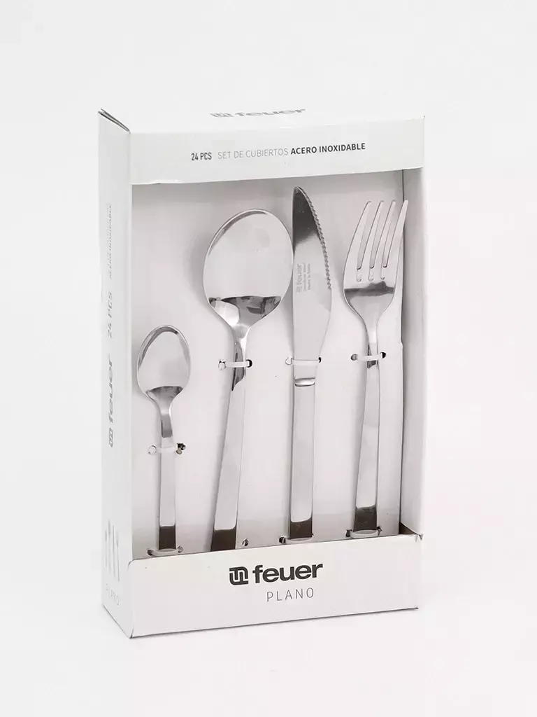 [AAE002] JUEGO DE CUBIERTOS ACERO INOXIDABLE PLANO X24 PIEZAS - eCommerce 7
