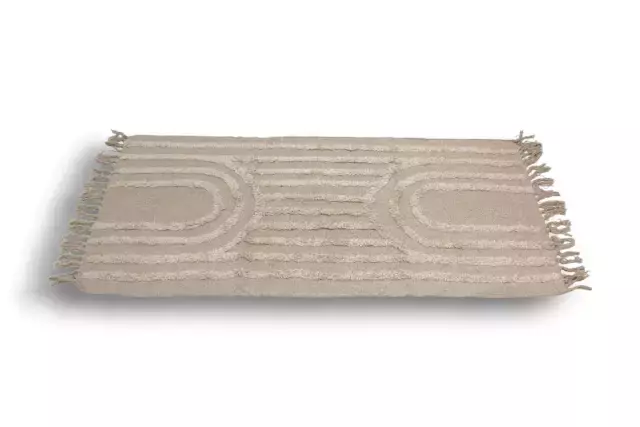 [AAG117] ALFOMBRA NATURAL CON PELO LARGO EN ARCO 65X120 CM - eCommerce 5
