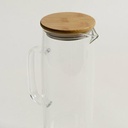 [AAB727.0] Jarra de vidrio borosilicato con tapa de bamboo y acero - eCommerce 3