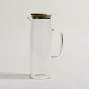 [AAB727.0] Jarra de vidrio borosilicato con tapa de bamboo y acero - eCommerce 4